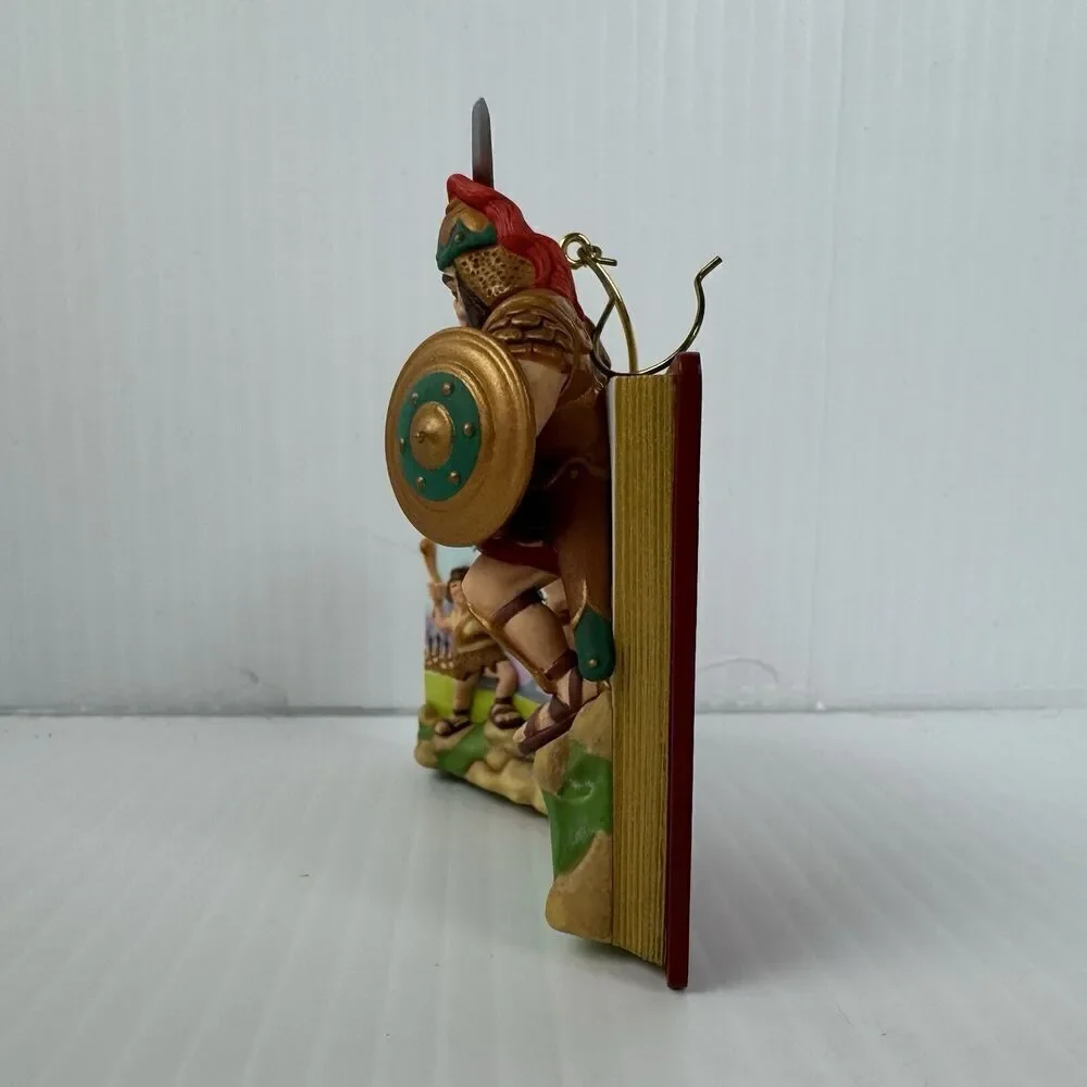 Hallmark David Goliath Bible Stories Ornament Christmas Holy Bible
